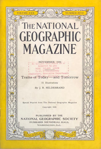 National Geographic Vol. LXX No. 5