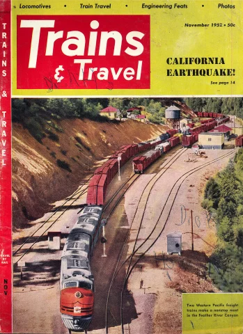 1952 The popular magazine of railroading; Trains & cheapest Travel