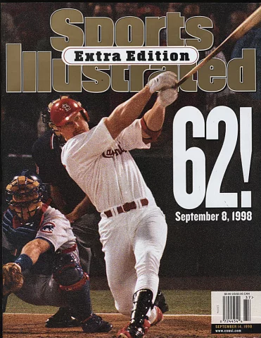 Sports Illustrated September 7 1998 Magazine Mark McGwire Cover No Lab -  All Sports Custom Framing