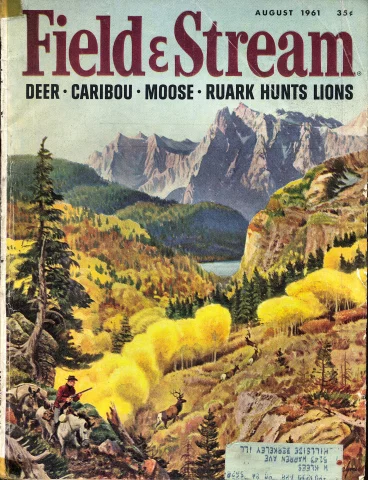 FIELD & STREAM: April 1938 Field and Stream Cover by Howard L