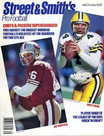 Favre dons Packers jersey for Sports Illustrated cover photo