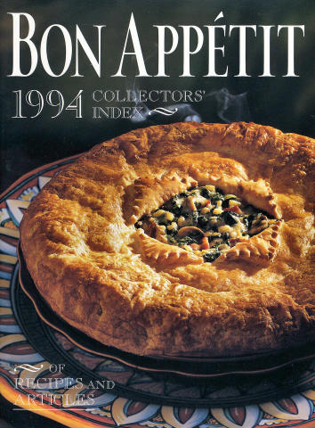 Bon Appetit: Collectors' Index Of Recipes And Articles