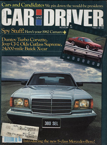 Car and Driver | November 1980 at Wolfgang's