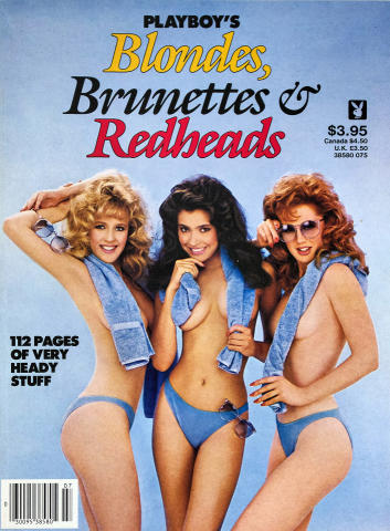 Playboy's Blondes, Brunettes & Redheads Vintage Adult Magazine