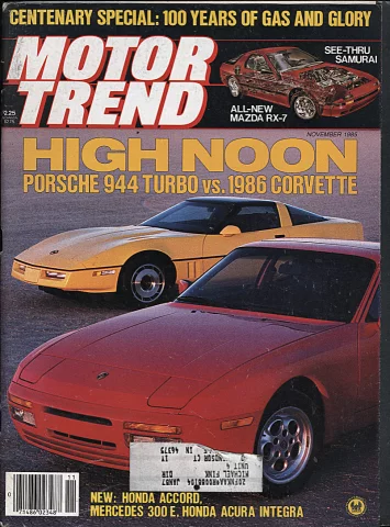 Motor Trend | November 1985 at Wolfgang's