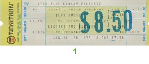 Leon Russell Vintage Ticket