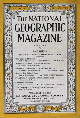 National Geographic April 1934 At Wolfgang S