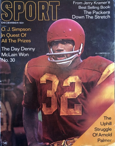 Vintage Sport Magazine O.J. Simpson Denny McLain Dec 1968 MANY