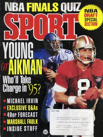 Steve Young Signed Sports Illustrated Magazine.  Football