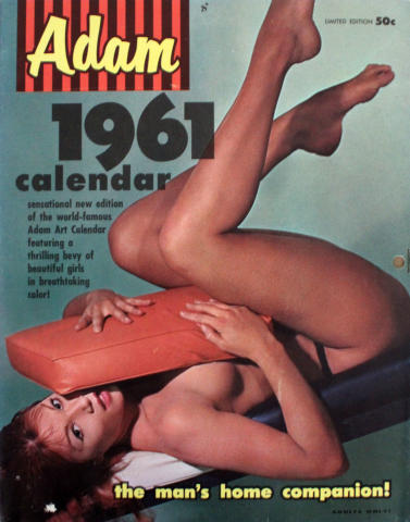 Adam 1961 CALENDAR Vintage Adult Magazine