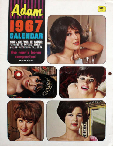 Adam 1967 CALENDAR Vintage Adult Magazine