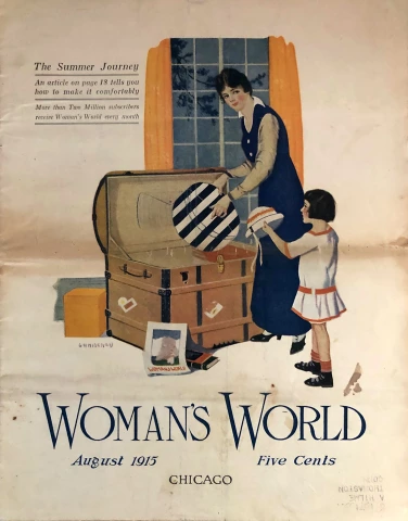 DELIGHTFUL WOMAN'S TRAVEL PHOTO ALBUM SCRAPBOOK - FULLY ANNOTATED 1915