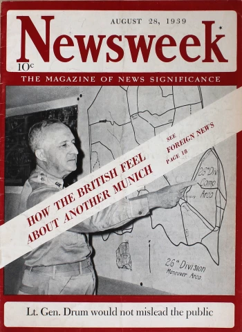 Newsweek | August 28, 1939 at Wolfgang's