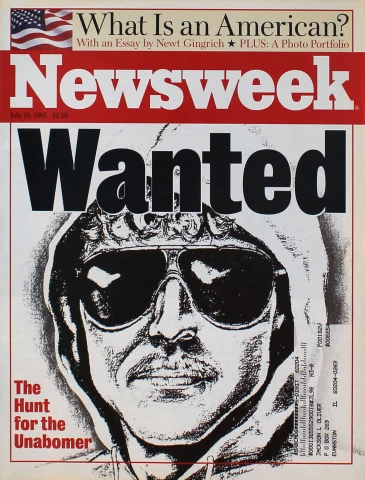 Unabomber Ted Kaczynski Wanted Poster 1 Police Sketch Poster  Rubino  Creative Fine Art
