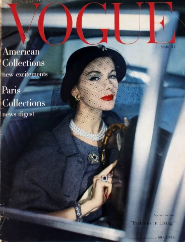 額装済/British Vogue May 1950/ヴォーグ