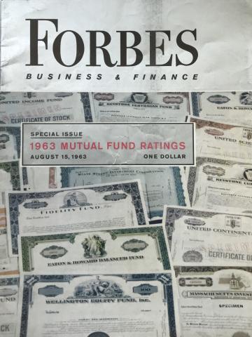 Forbes Special Issue 1963 Mutual Fund Ratings
