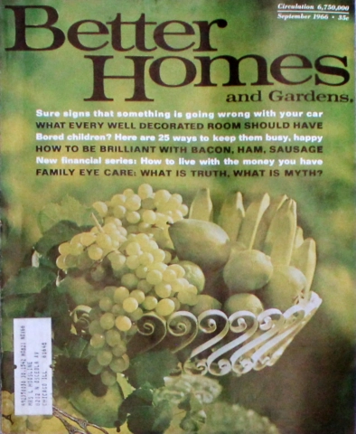 Better Homes And Gardens | September 1966 At Wolfgang's