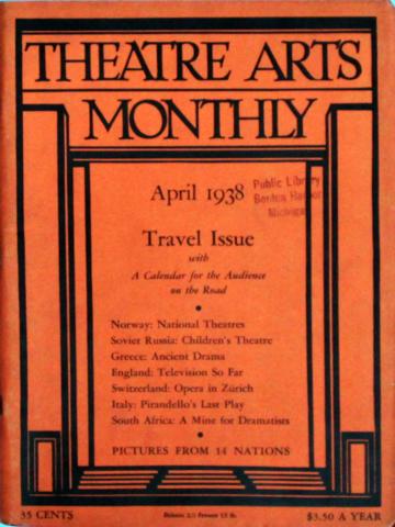Theatre Arts Monthly-Travel Issue