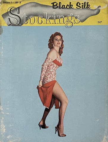 Black Silk Stockings Vintage Adult Magazine