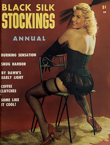 Black Silk Stockings Vintage Adult Magazine