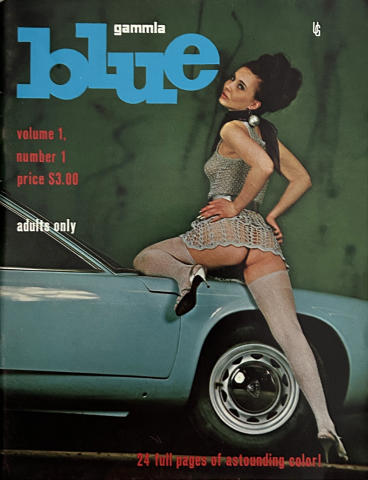 Gammla Blue Vintage Adult Magazine