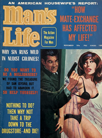 Man's Life Action Magazine Vintage Adult Magazine
