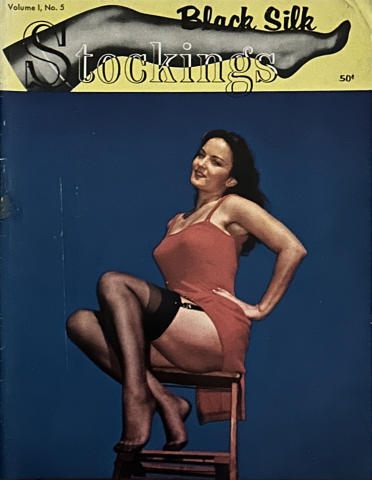 Black Silk Stockings Vintage Adult Magazine