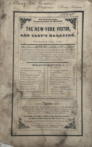 The New York Visitor, and Lady's Magazine