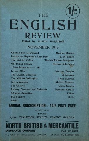 The English Review | November 1913 at Wolfgang's