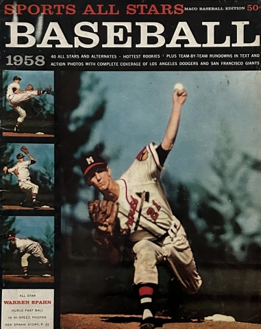 1958 Vintage San Francisco Giants Baseball Program Cover 