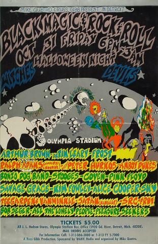 The Crazy World of Arthur Brown Vintage Concert Poster from