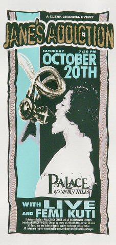 Jane's Addiction Vintage Concert Proof from Palace of Auburn Hills