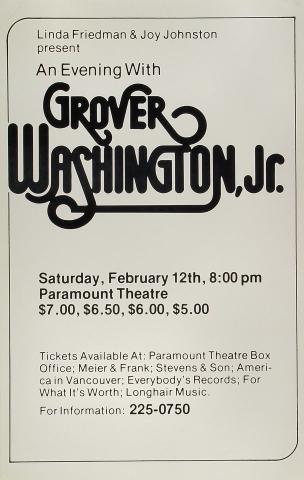 Grover Washington Jr. Poster