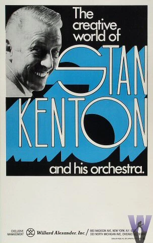 Stan Kenton and His Orchestra Vintage Concert Poster from Portland ...