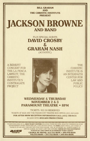 Jackson Browne Handbill