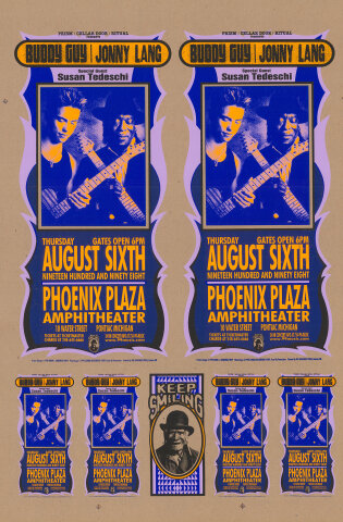 Buddy Guy Vintage Concert Silkscreen from Phoenix Plaza