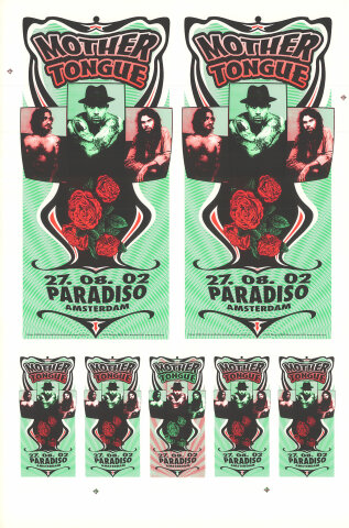 Mother Tongue Vintage Concert Proof from Paradiso, Aug 27, 2002 at