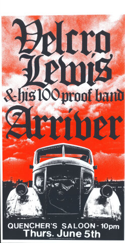 Velcro Lewis & his 100 proof band Poster
