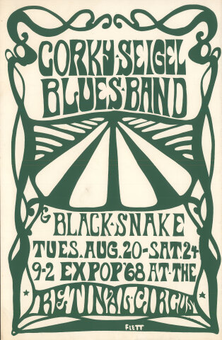 Corky-Seigel Blues Band Poster