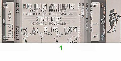 Stevie Nicks Vintage Ticket