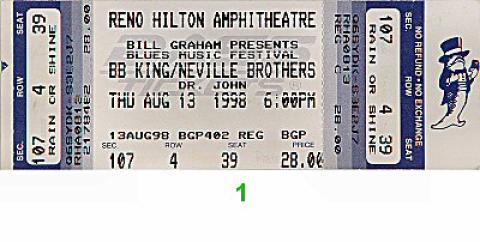 B.B. King Vintage Ticket