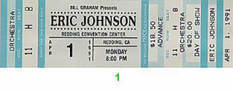 Eric Johnson Vintage Ticket