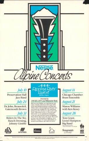 Nestle Alpine Concert Poster