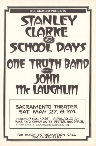 Stanley Clarke & School Days Poster