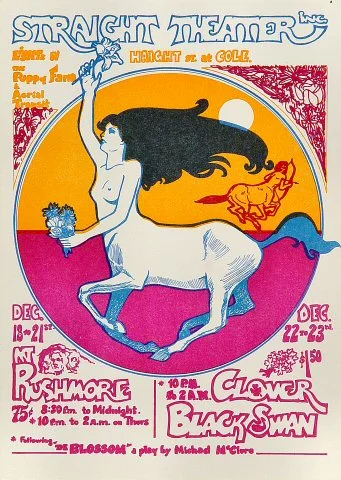 Mt. Rushmore Vintage Concert Handbill from Straight Theatre, Dec 18 ...