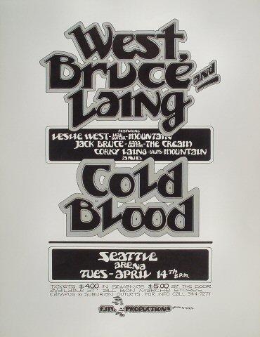 West, Bruce & Laing Poster