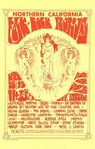 Northern California Folk-Rock Festival Handbill