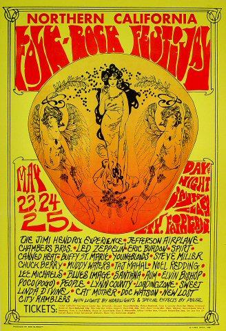 Northern California Folk-Rock Festival Poster