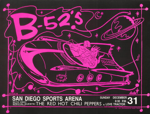 C-C-B カタログ パンフレット B-52's Vintage Concert Poster from Seattle Center Arena, Jan 14