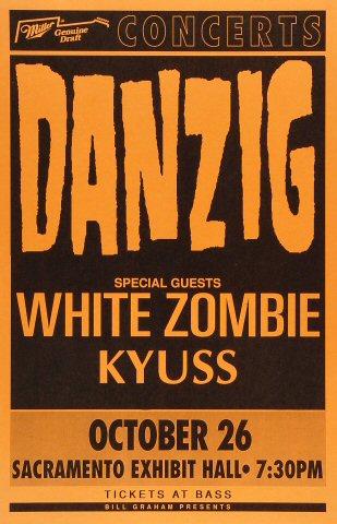 Danzig Vintage Concert Poster from Sacramento Exhibition